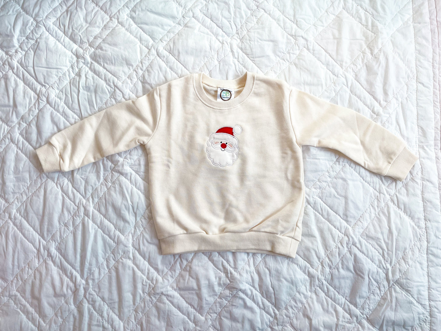 Christmas Applique Santa Sweatshirt